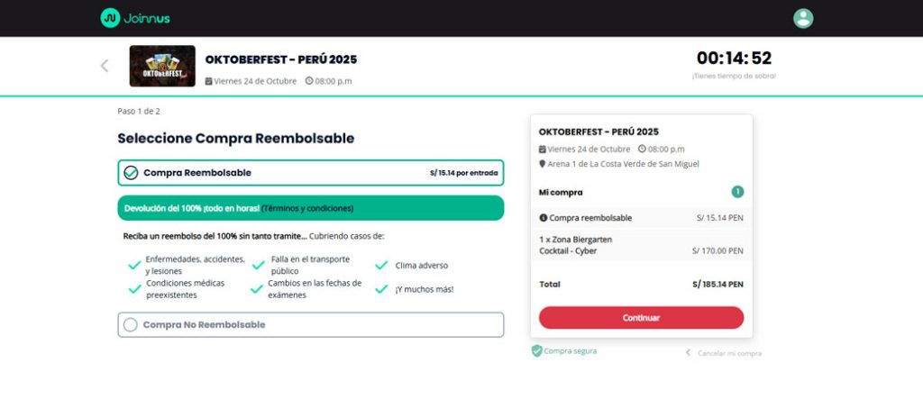 oktoberfest perú 2025 compra