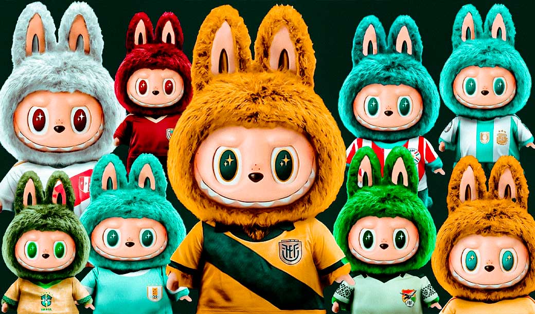 Labubus se suman al espíritu de la Copa América